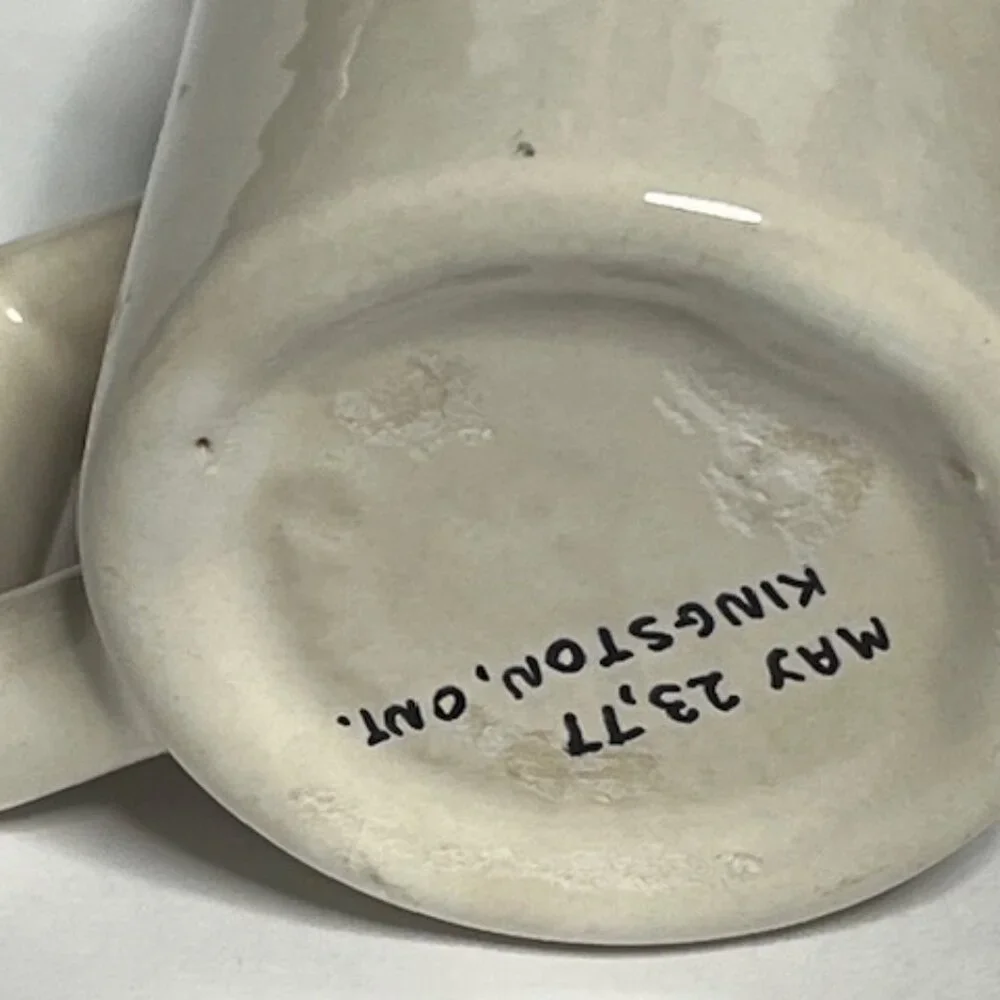 VTG Old Fort Henry Kingston, Canada 3 oz Trappers Mini Ceramic Shot Mug 3